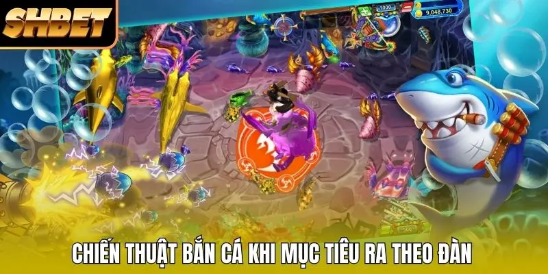 Chiến thuật bắn cá khi mục tiêu ra theo đàn