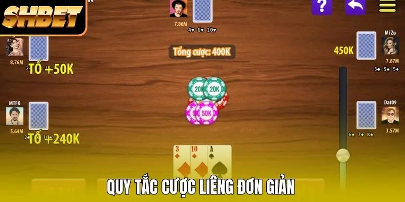Quy tắc cược Liêng đơn giản