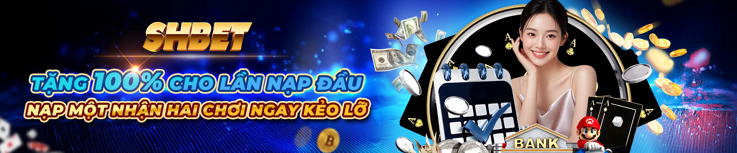 SHBET Khuyến Mãi Nhân Đôi Khi Nạp Đầu